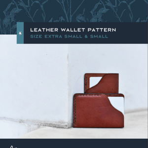 Leather Card Wallet Pattern - Size Small and Extra Small - Digital Download